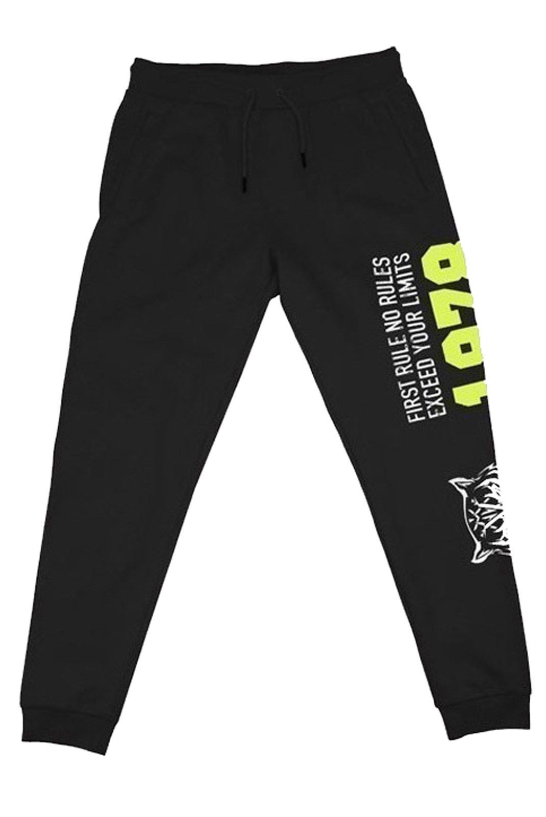 Pantalon - PLEIN SPORT - Black/Giallo - PFPS140299