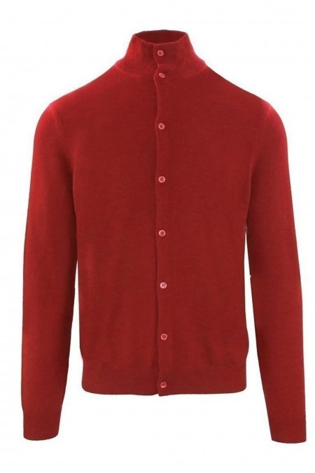 Cardigan boutonné - ZENOBI - Red - CRMC5152