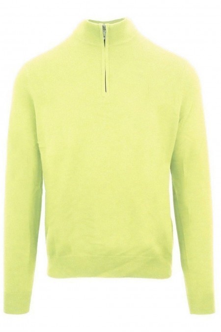 Pull col zip - ZENOBI - Giallo - CRMZ5030