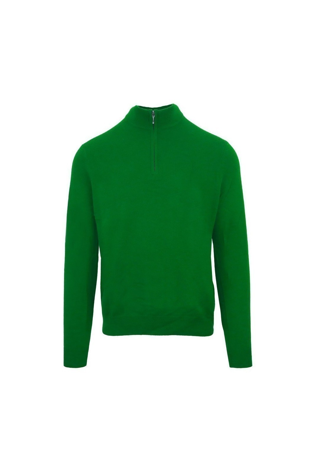 Pull col zip - ZENOBI - Verde - CRMZ5032