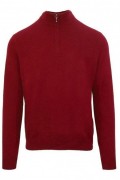 Pull col zip - ZENOBI - Red - CRMZ5052