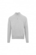 Pull col zip - ZENOBI - Grigio - CRMZ5094