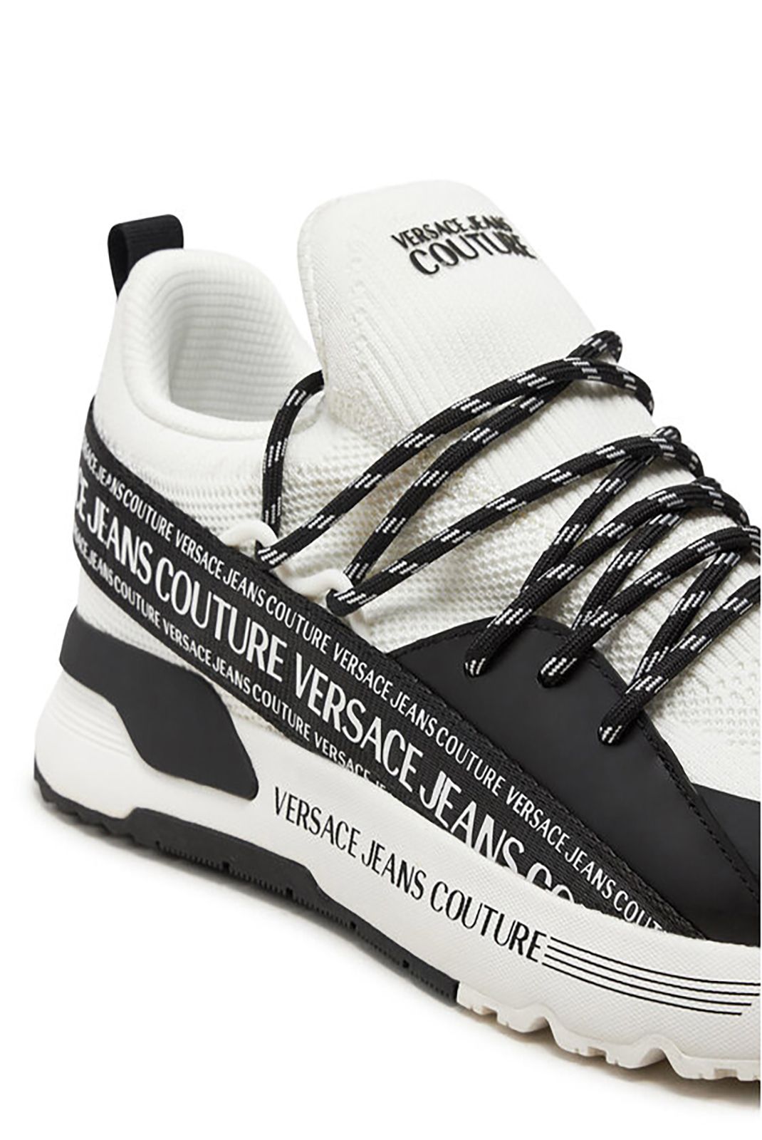 Sneakers bande logo Versace Jeans L02 WHITE/BLACK 77YA3SA3 ZS917