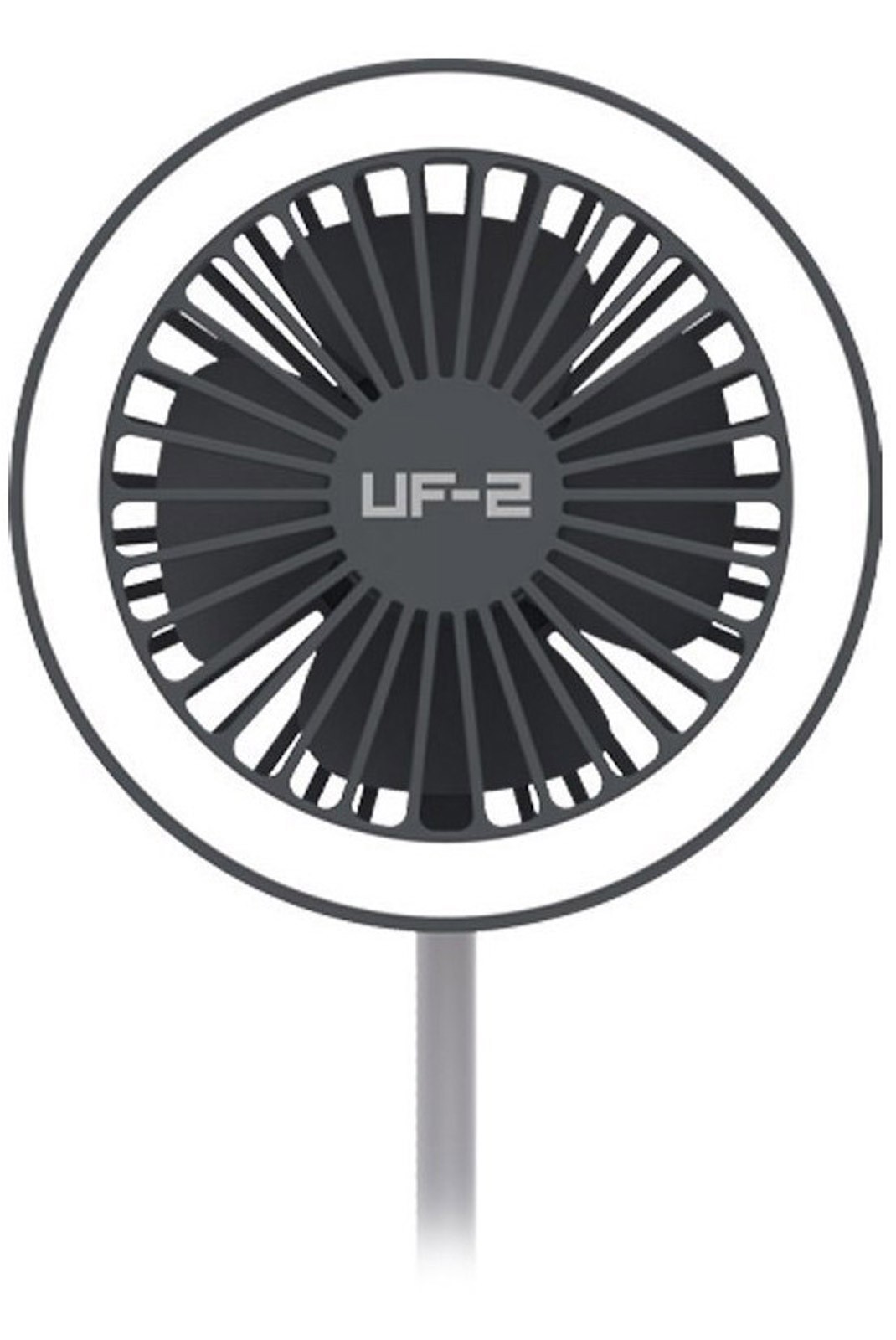 3-en-1 Ventilateur de bureau. chargeur de smartphone et lampe LED Veho UF-2 USB - VUF-002-UF2