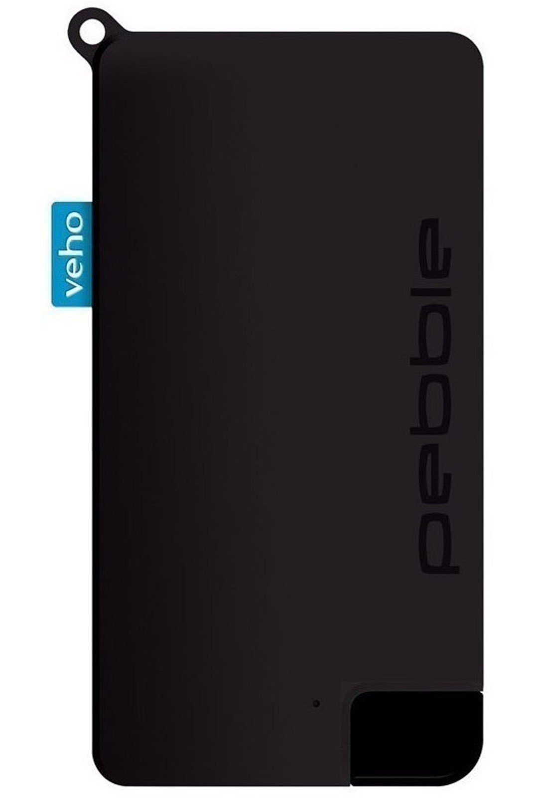 Powerbank porte-clés de taille micro Pebble Pokket 1000 mah Black - VPP-014-PK-B