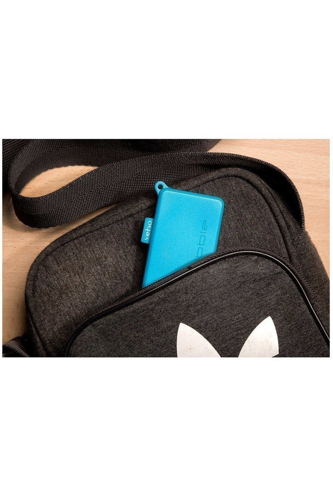 Powerbank porte-clés de taille micro Pebble Pokket 1000 mah Blue - VPP-015-PK-R