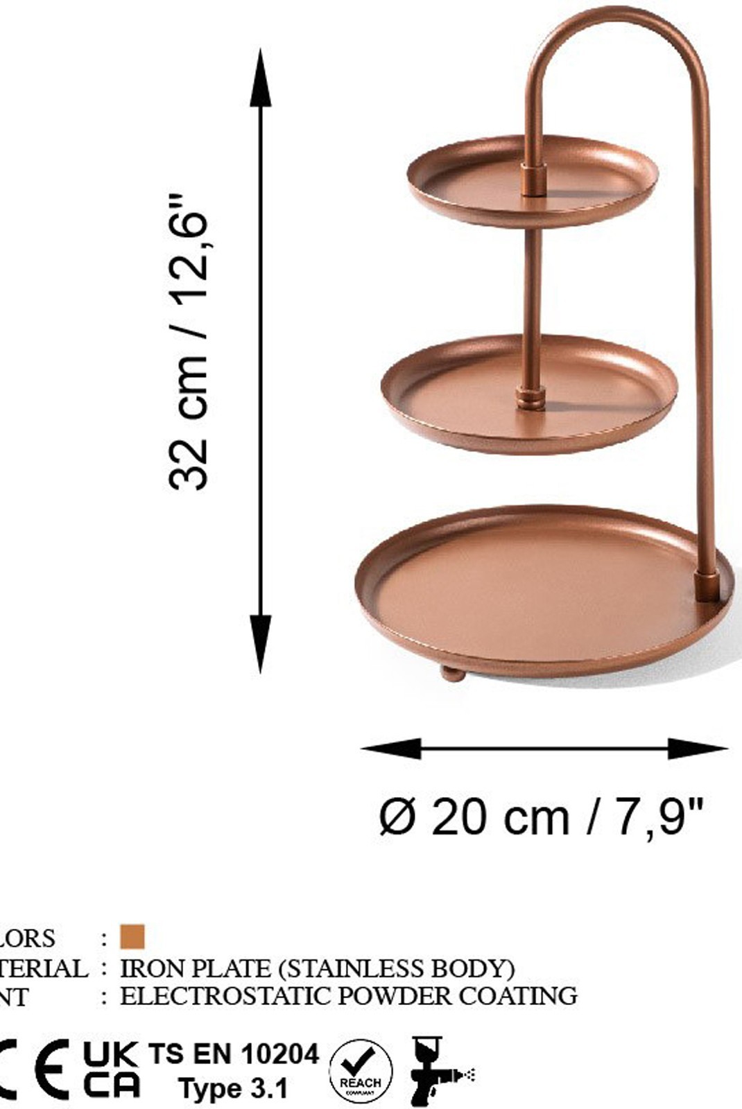 Accessoire décoratif en Métal - Copper - Kalki-A - Copper