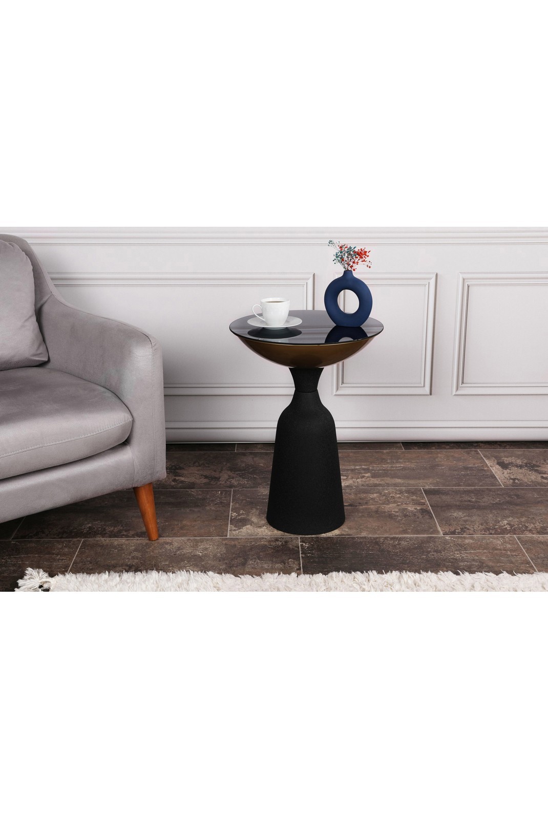 Table d'appoint - Gold / Black - 1006-1