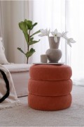 Pouf - Coral - Boum - Vermilion