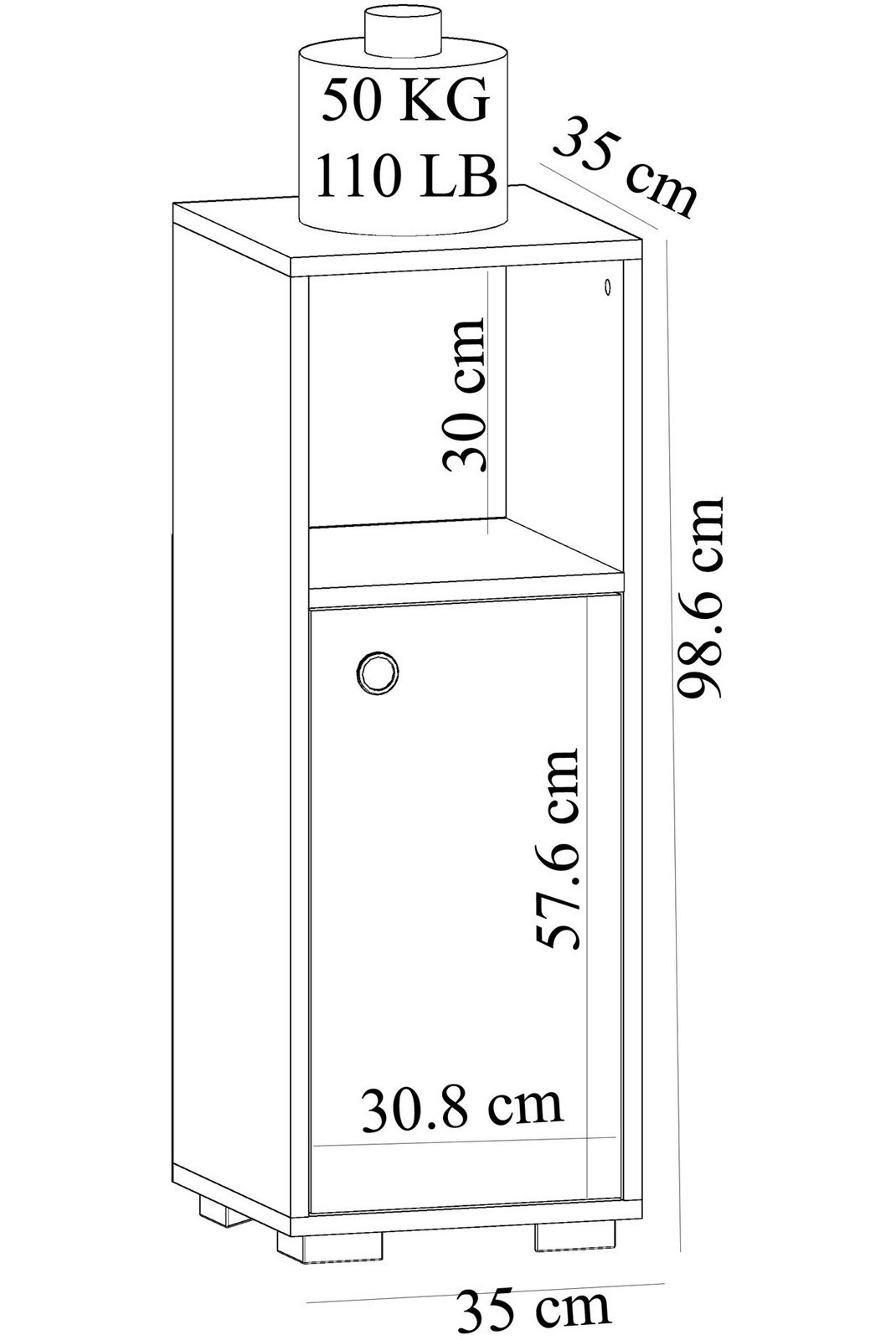 Armoire de toilette - White - Ahu - White