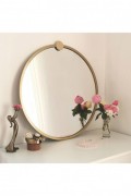 Miroir - Gold - Gold Metal Çerçeve Yuvarlak Ayna A708