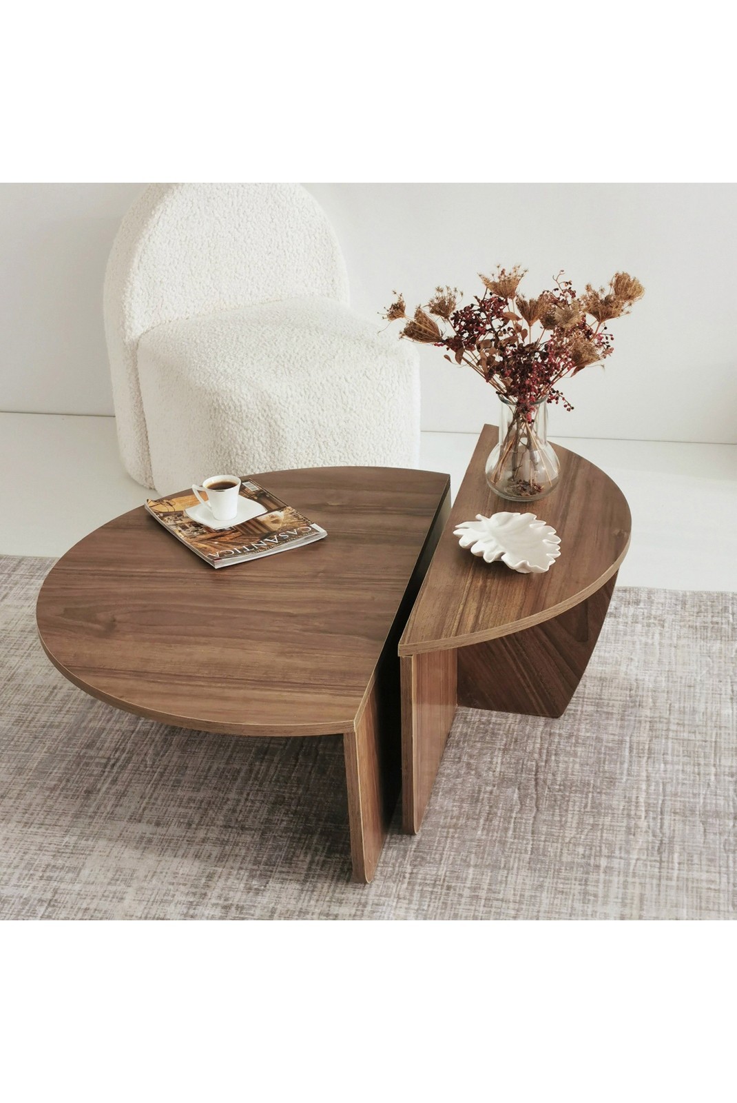 Table basse - Walnut - Podium - Walnut