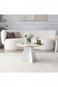 Table basse - Gold / White - Mushroom - Gold. White v2