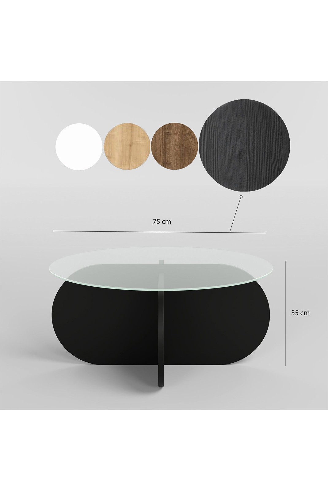 Table basse - Black - Bubble - Black