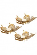 Ensemble de Bougeoirs (3 pièces) - Gold - Papilio Tealight Set of 3 - APT581 - Gold