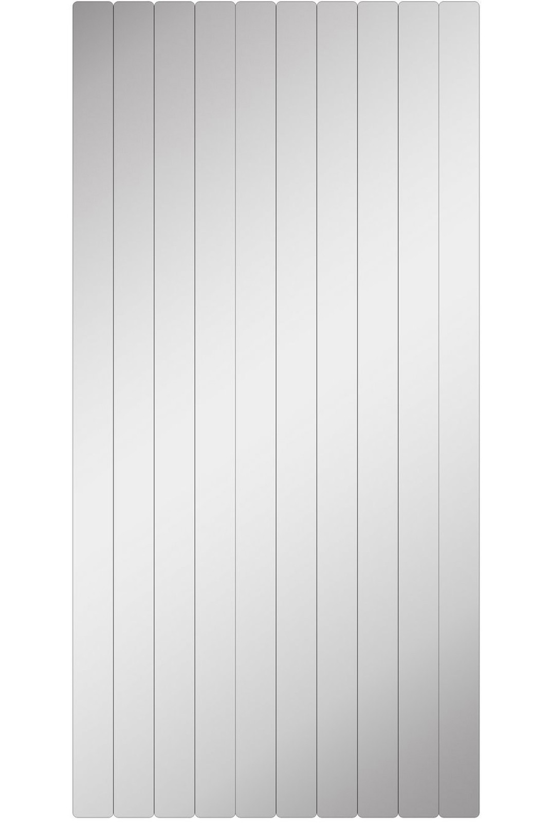 Miroir - Silver - Rectangular Stripe - 5 x 100 cm ( 10 Pieces ) - Silver