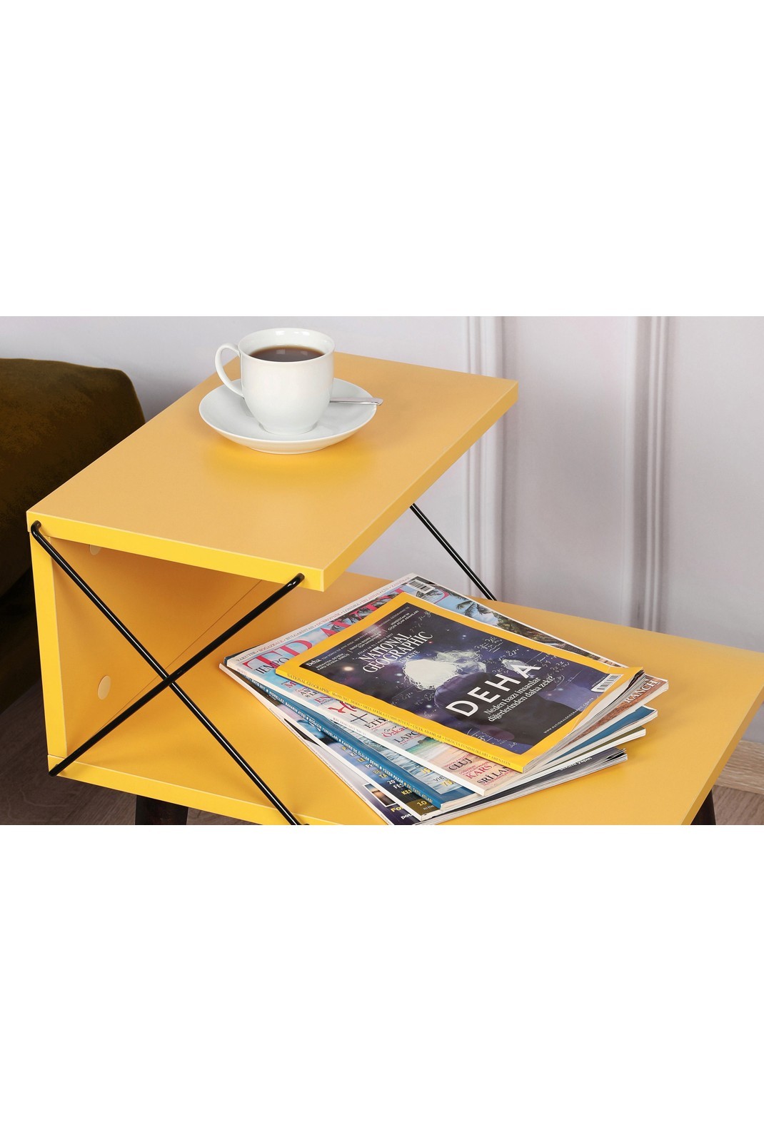 Table de nuit - Yellow - Cross - Yellow