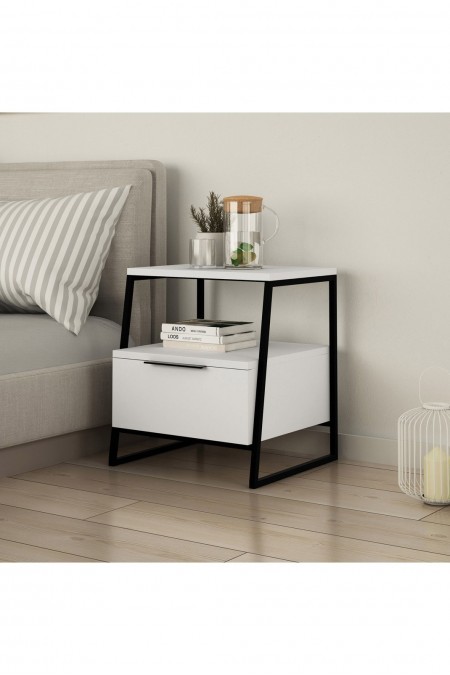 Table de nuit - White / Black - Pal - White v2