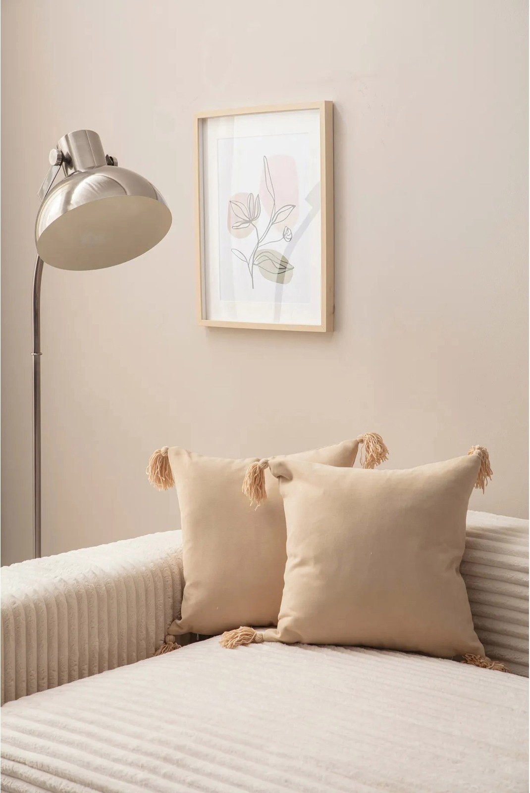 Ensemble de housses de coussin (2 pièces) - Beige - Puskul - Beige