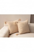 Ensemble de housses de coussin (2 pièces) - Beige - Puskul - Beige