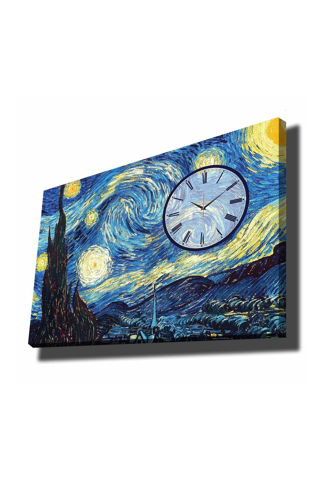 Horloge murale décorative en toile - Multicolore - 70x100 - 228CLA3649