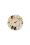 Horloge décorative en MDF - Multicolore - 40cm(Diamètre) - 238HMA3143