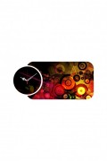 Horloge décorative en MDF (2 pièces) - Multicolore - 68x32cm - 238HMA5156