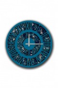 Horloge décorative en MDF - Multicolore - 50cm(Diamètre) - 238HMA6286