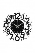 Horloge murale décorative en Métal - Noir - 48x48cm - 279ENZ1829