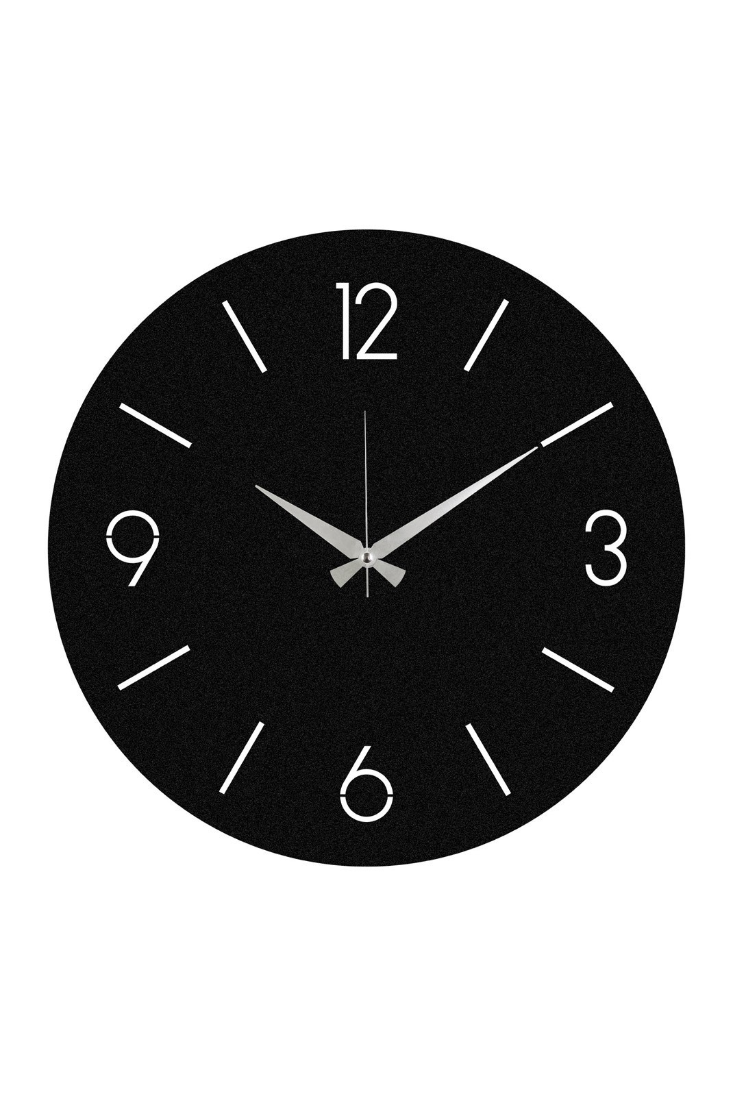 Horloge murale décorative en Métal - Noir - 48x48cm - 279ENZ1832