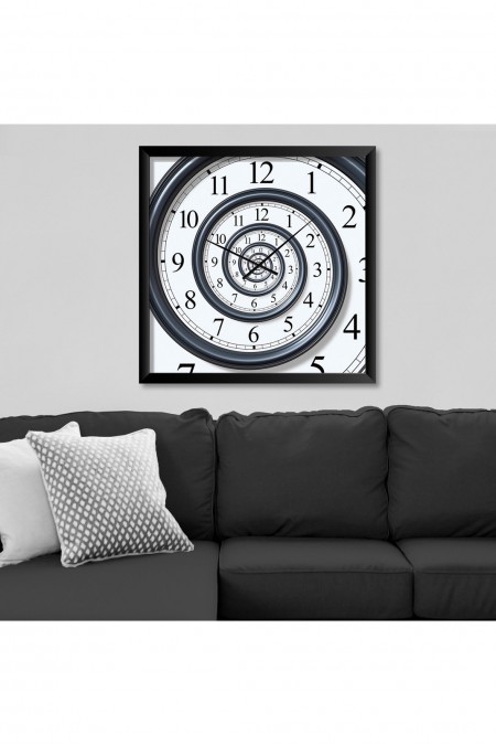 Horloge décorative en MDF - Multicolore - 45x45 - 305MRY1117