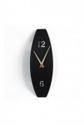 Horloge murale décorative en Métal - Noir - 15x46cm - 507ATP1219