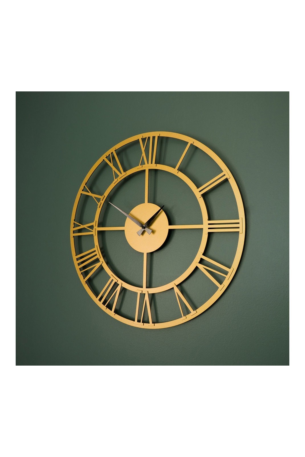 Horloge murale décorative en Métal - Or - 49x49cm - 507ATP1521