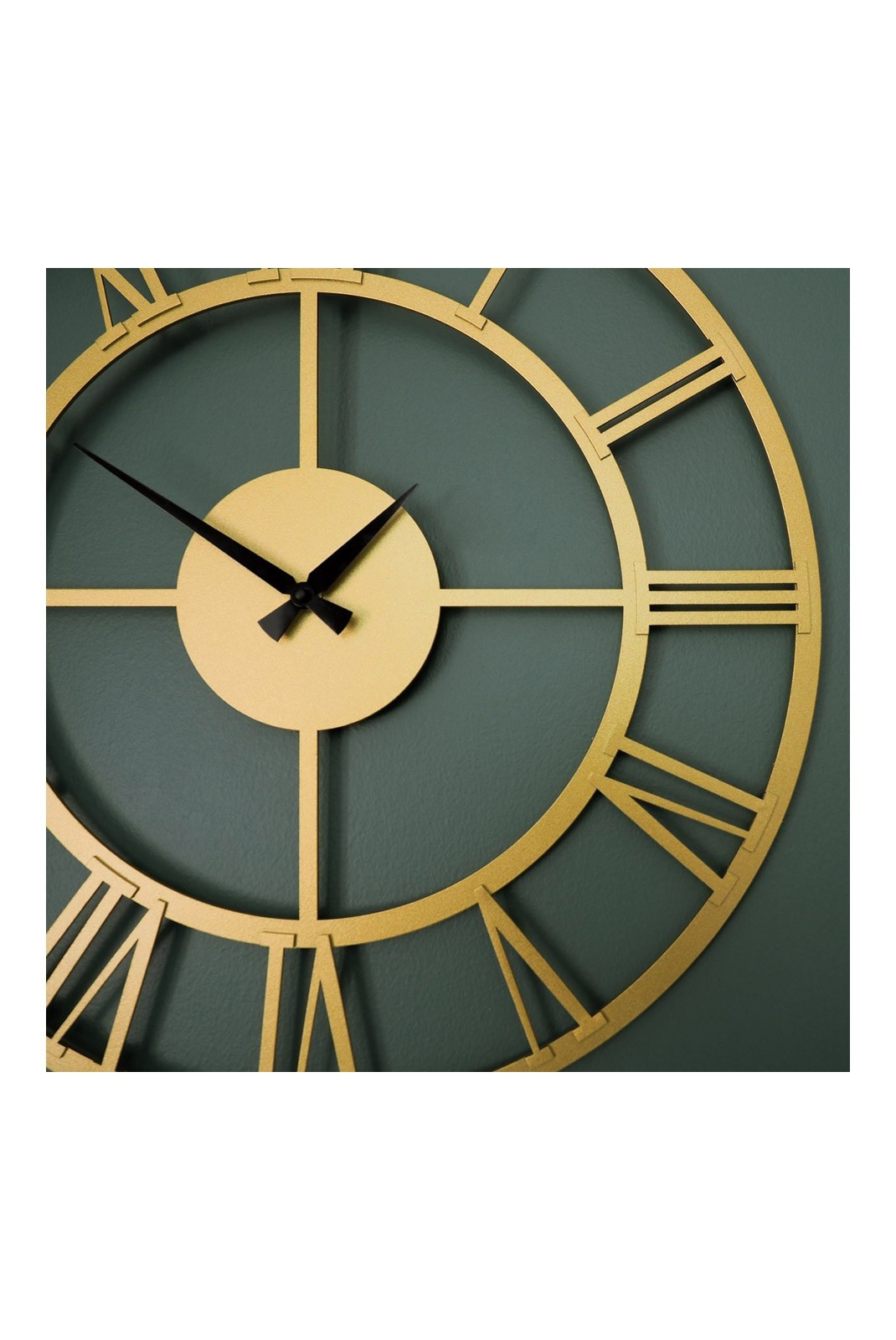 Horloge murale décorative en Métal - Or - 49x49cm - 507ATP1521