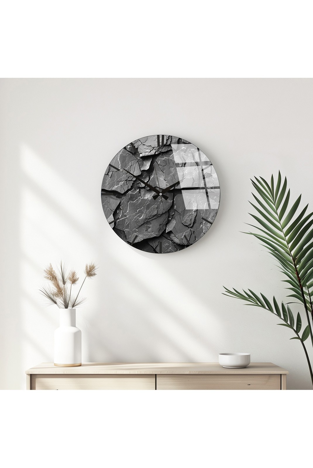 Horloge murale décorative en Verre - Multicolore - 40cm(Diamètre) - 884ASF1102