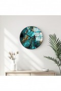 Horloge murale décorative en Verre - Multicolore - 40cm(Diamètre) - 884ASF1107