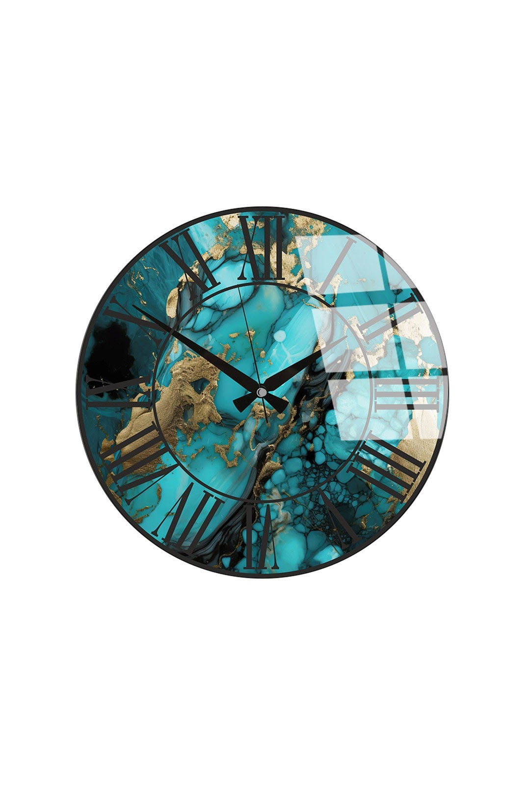 Horloge murale décorative en Verre - Multicolore - 40cm(Diamètre) - 884ASF1107