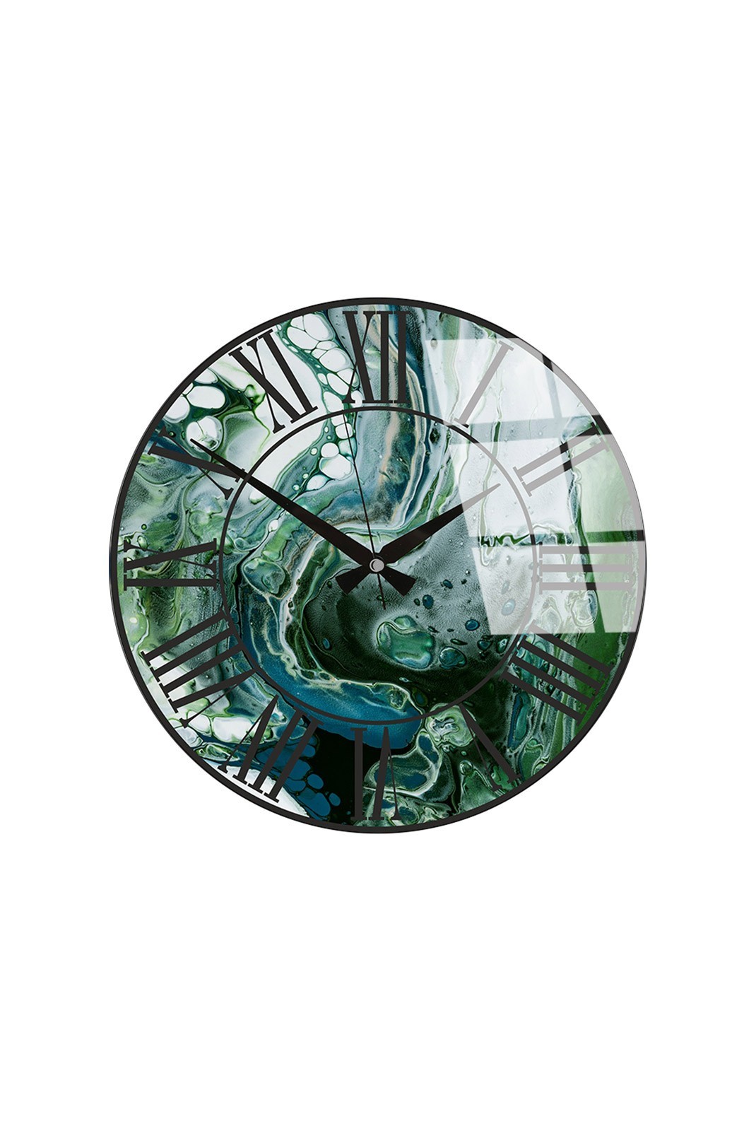 Horloge murale décorative en Verre - Multicolore - 40cm(Diamètre) - 884ASF1108