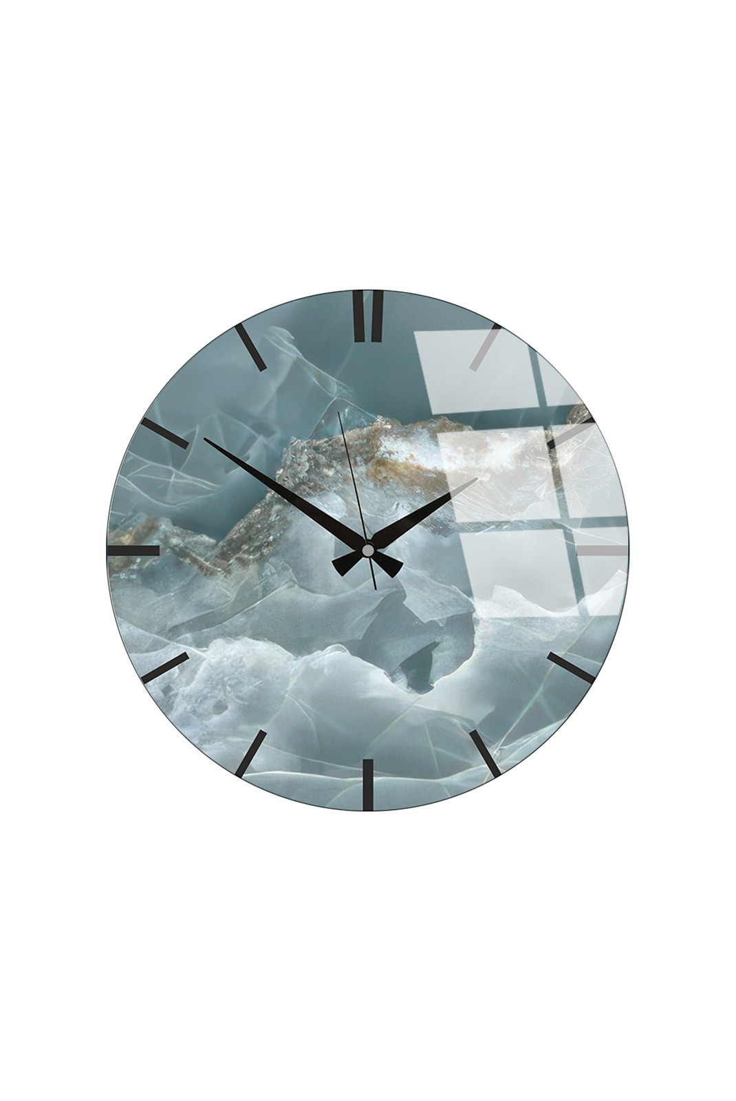 Horloge murale décorative en Verre - Multicolore - 40cm(Diamètre) - 884ASF1109