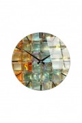 Horloge murale décorative en Verre - Multicolore - 40cm(Diamètre) - 884ASF1110