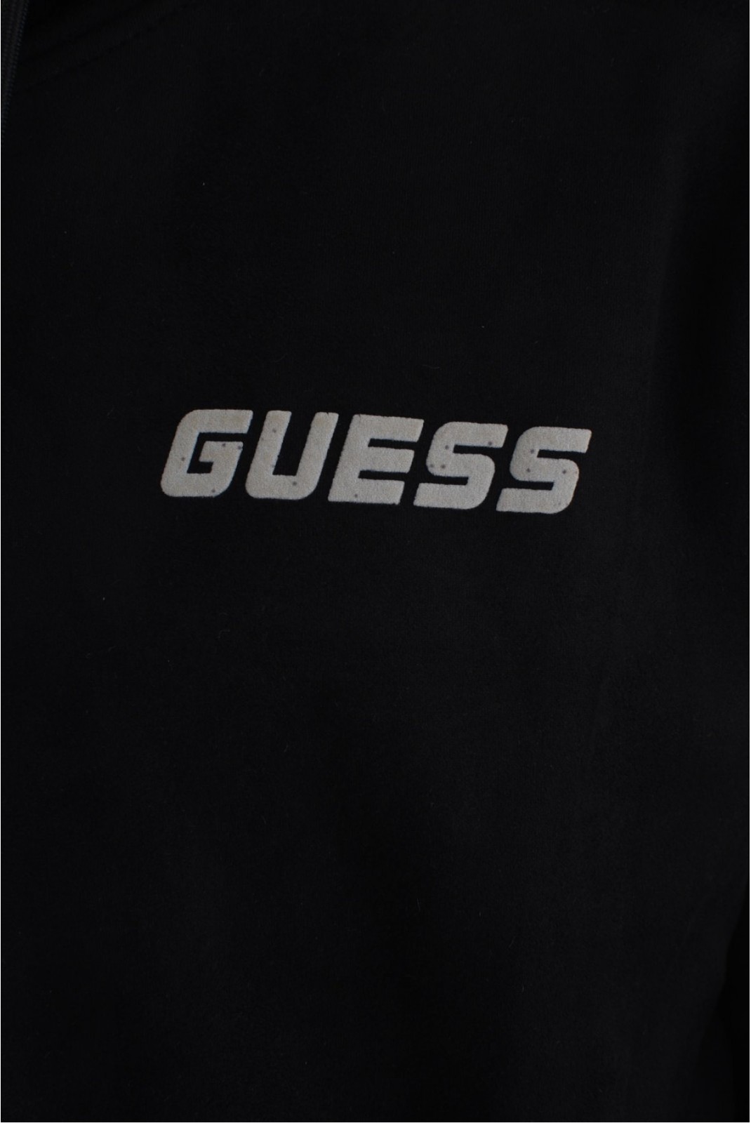 Sweatshirt néoprène suèdé Guess jeans JBLK Jet Black A996 Z4BQ27 KCJY2