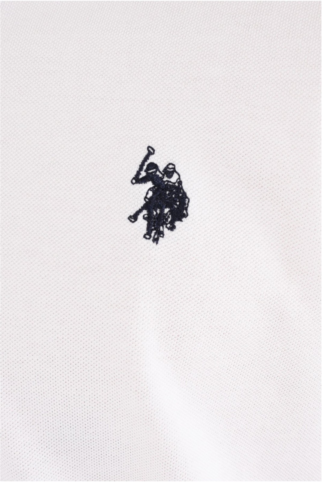 Polo 100% coton piqué King U.S. Polo Assn. 100 blanc 67355-100