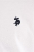 Polo 100% coton piqué King U.S. Polo Assn. 100 blanc 67355-100