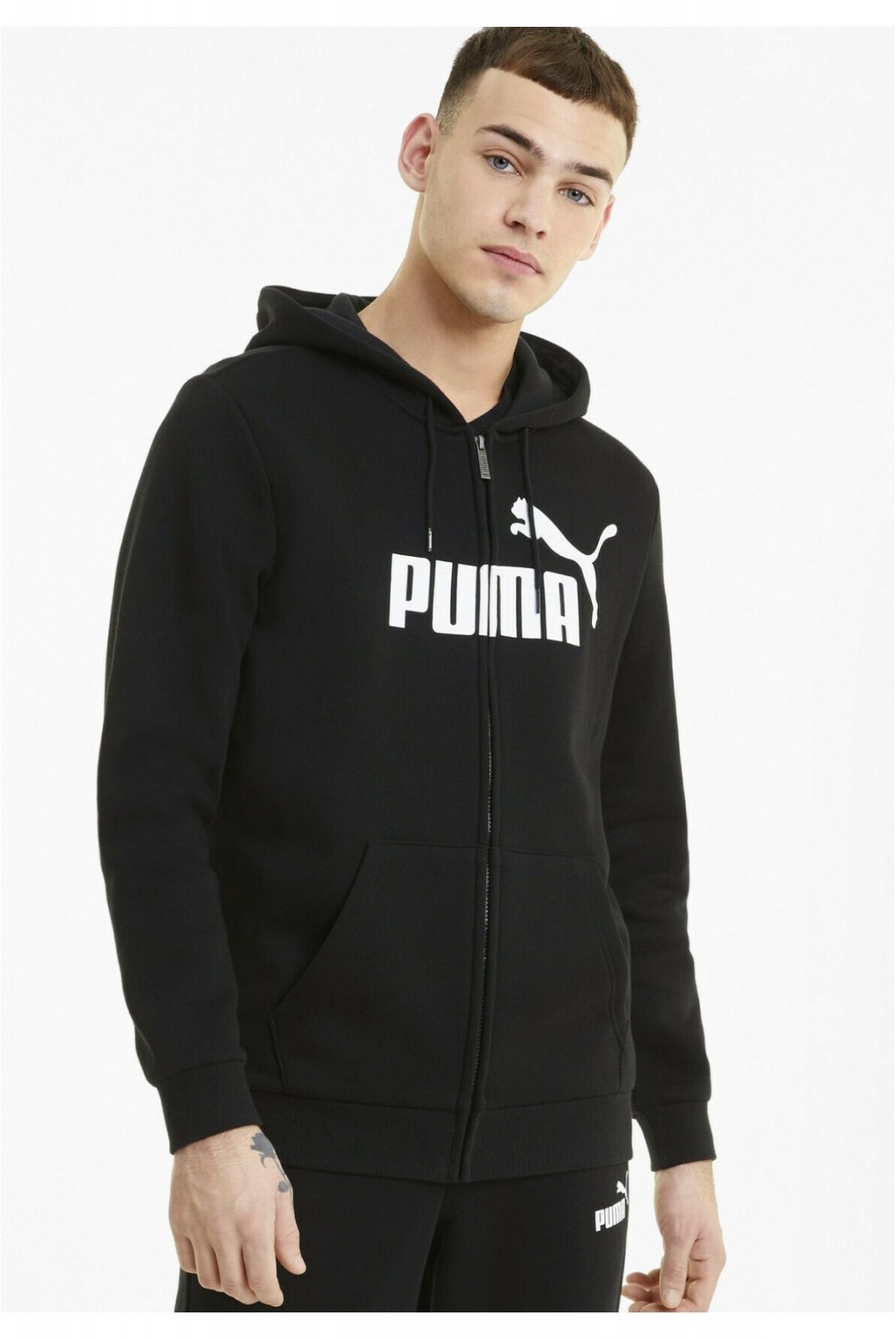 Sweat capuche zippé Puma PUMA Black 586698