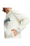 Sweat capuche gros logo Puma Warm White 676017