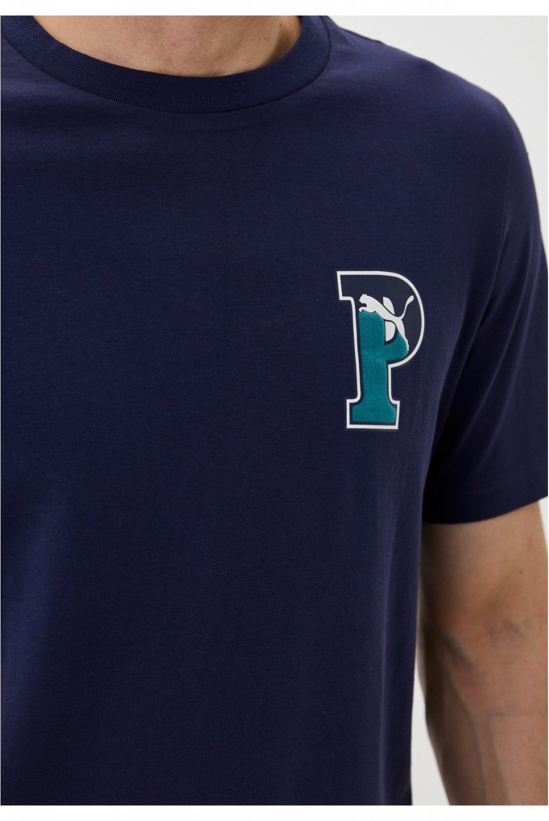 TShirt coton Squad Graphic Puma PUMA Navy 676783