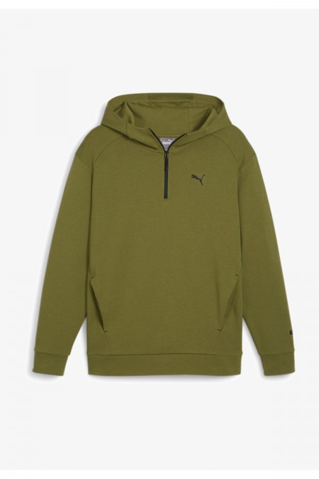 Sweat 1/4 zip capuche  Puma Olive Green 678914