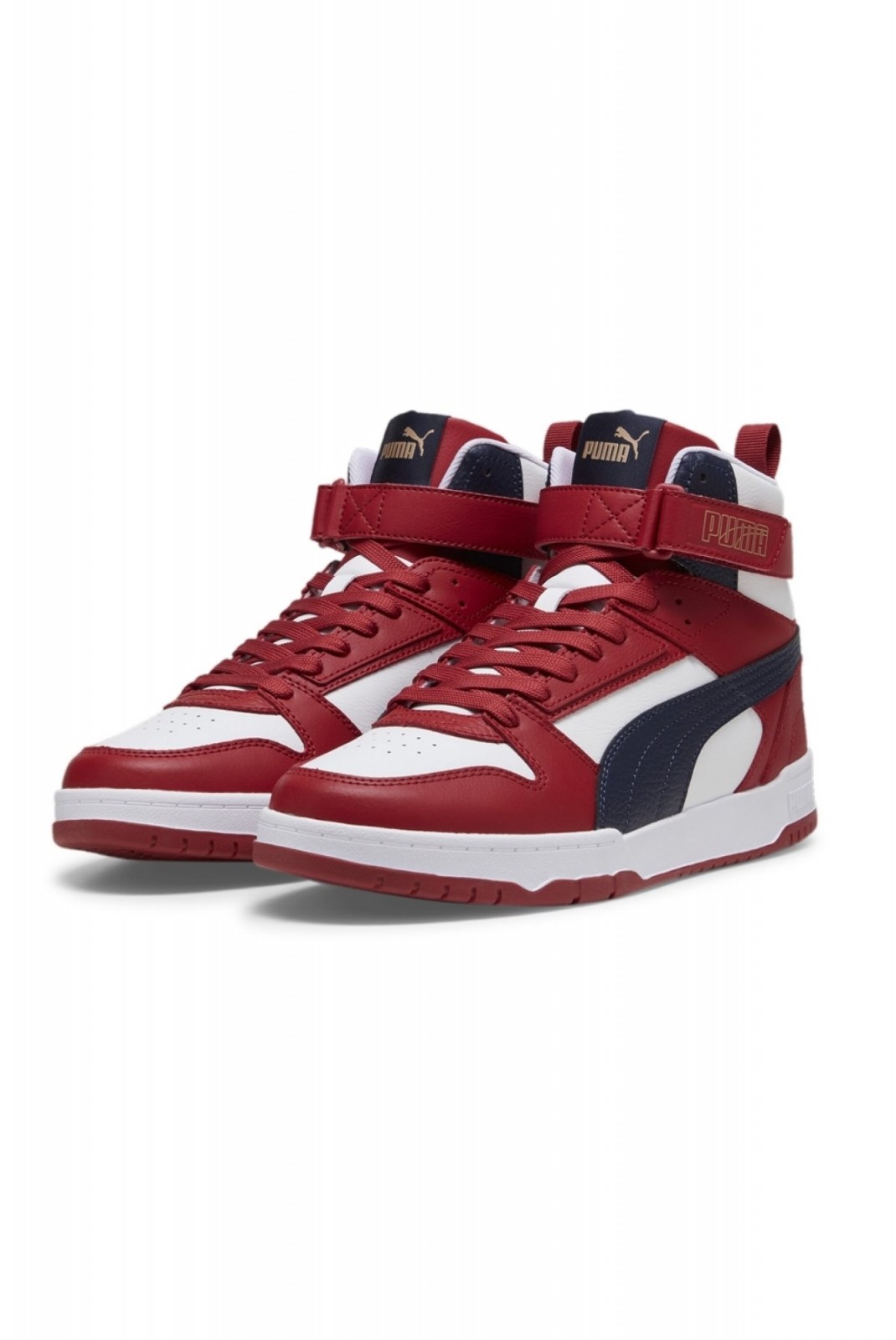 Basket montante Rebound Puma PUMA White-New Navy-Club Red 385839