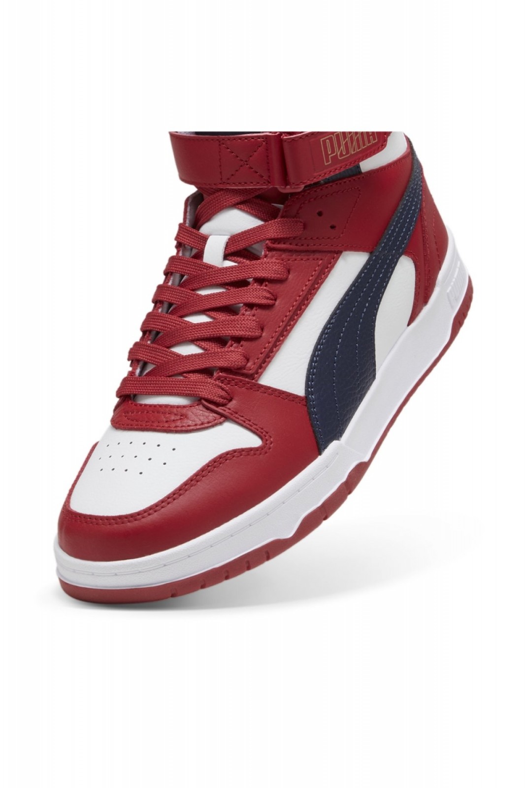 Basket montante Rebound Puma PUMA White-New Navy-Club Red 385839