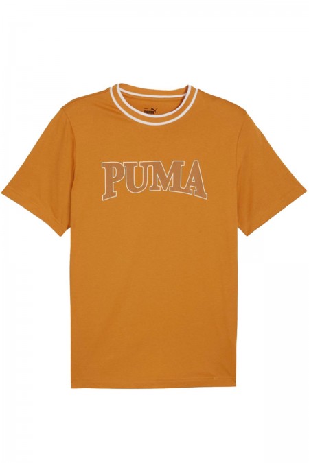 TShirt  coton Squad Graphic Puma Ginger Tea 678967